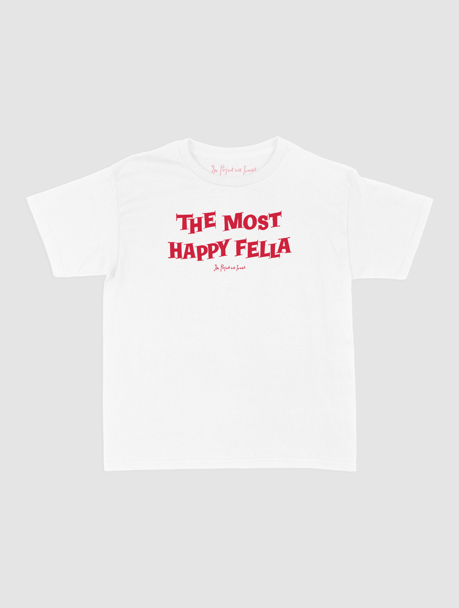 happy fella baby tee - In Print We Trust