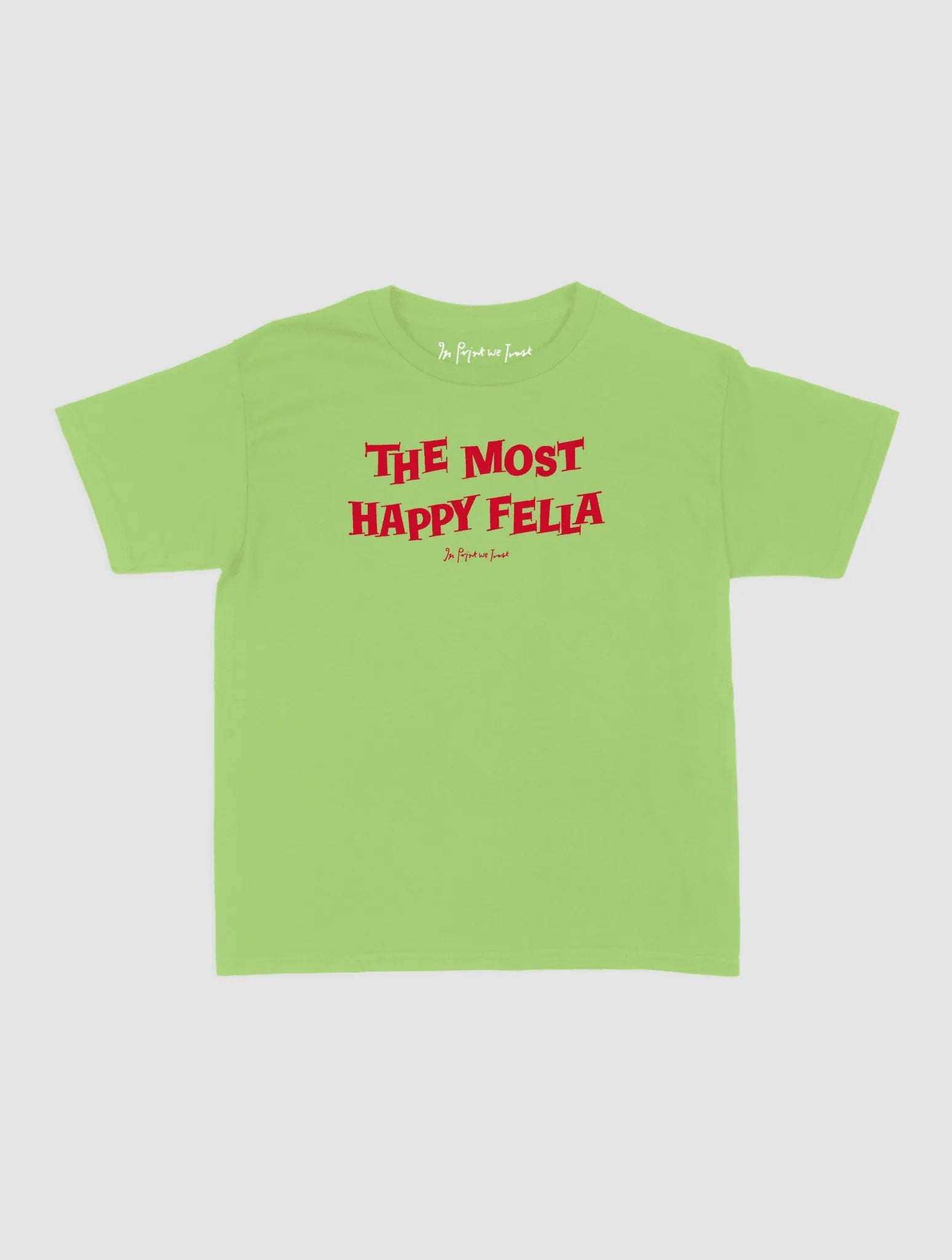 happy fella baby tee - In Print We Trust