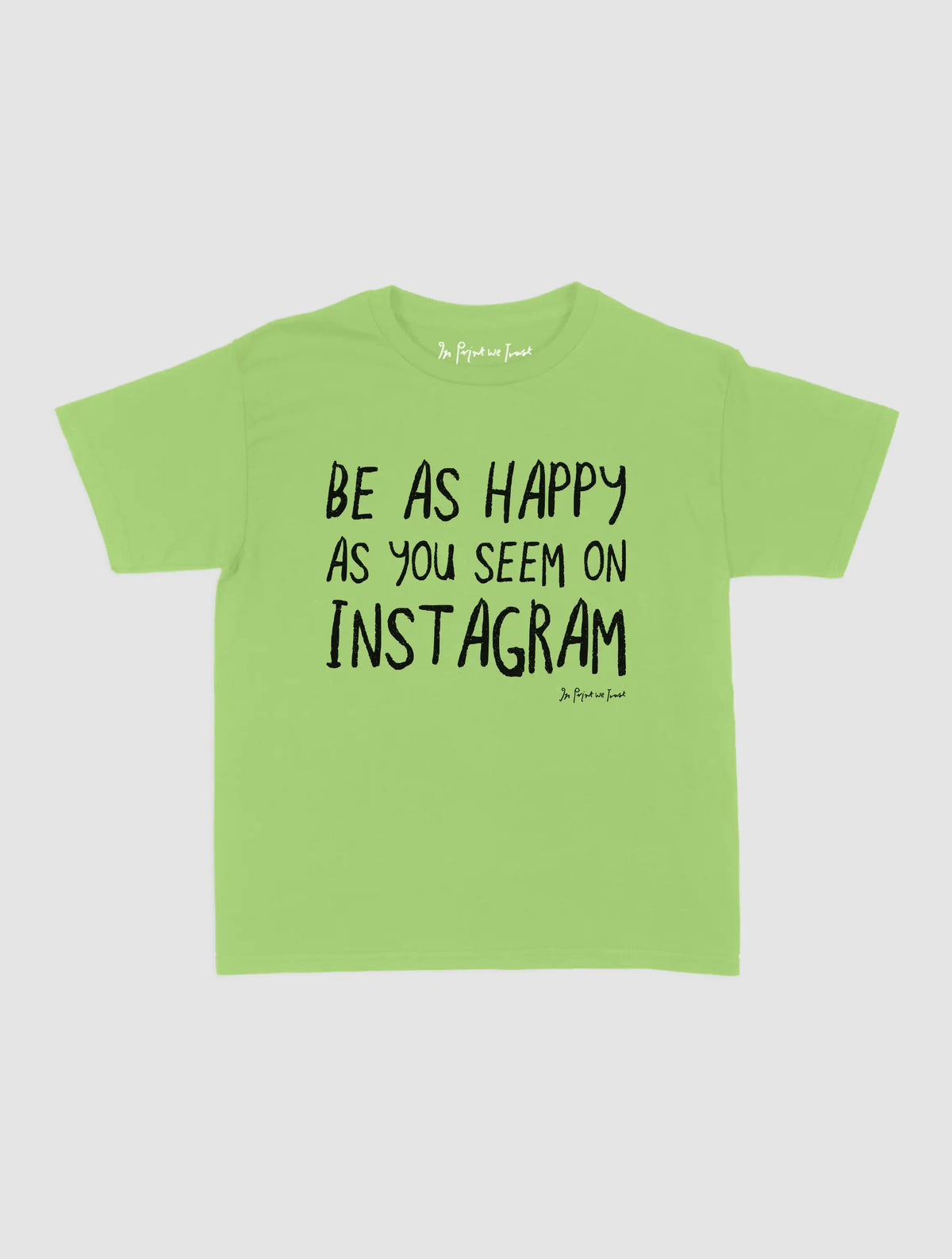 happy as you seem baby tee