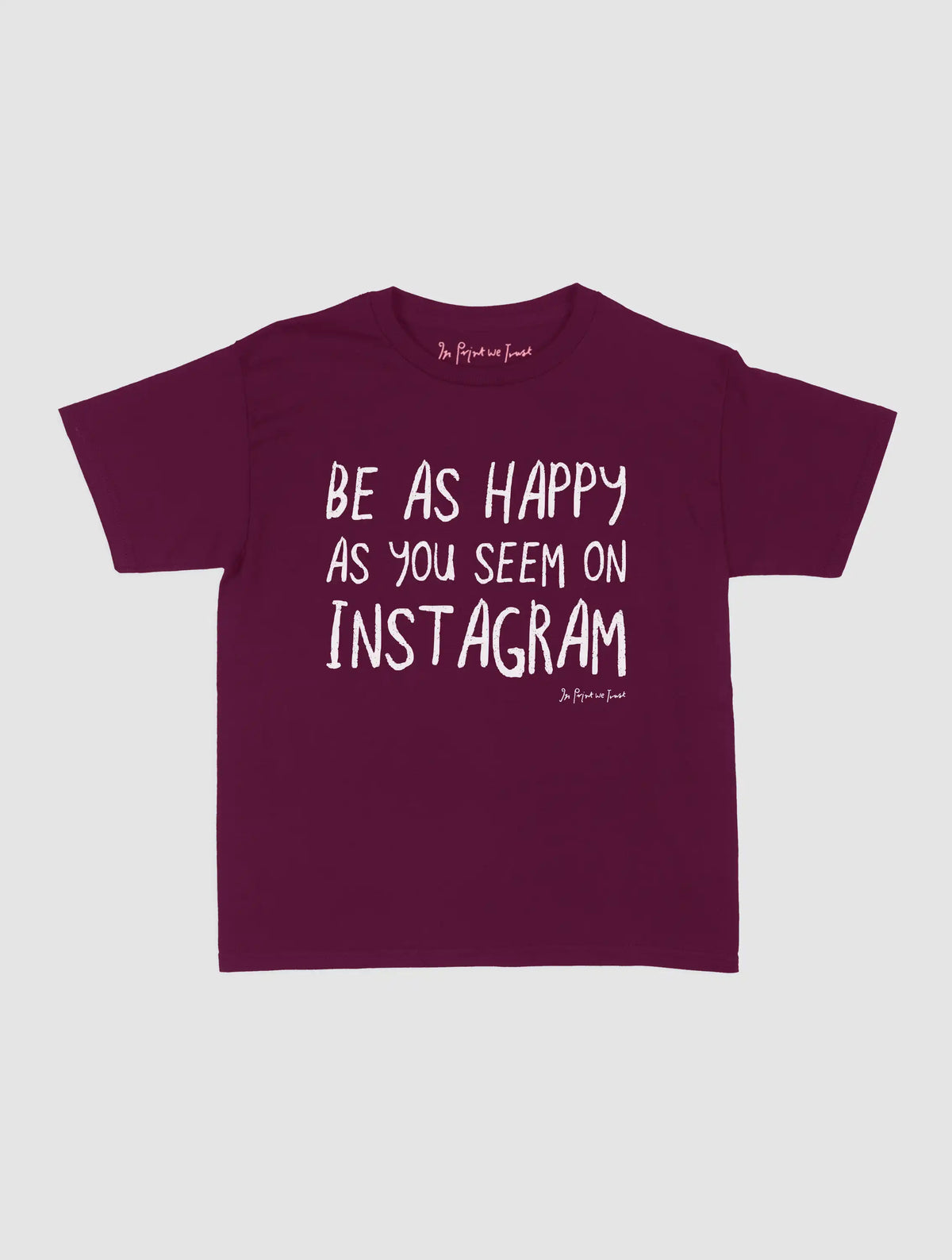 happy as you seem baby tee
