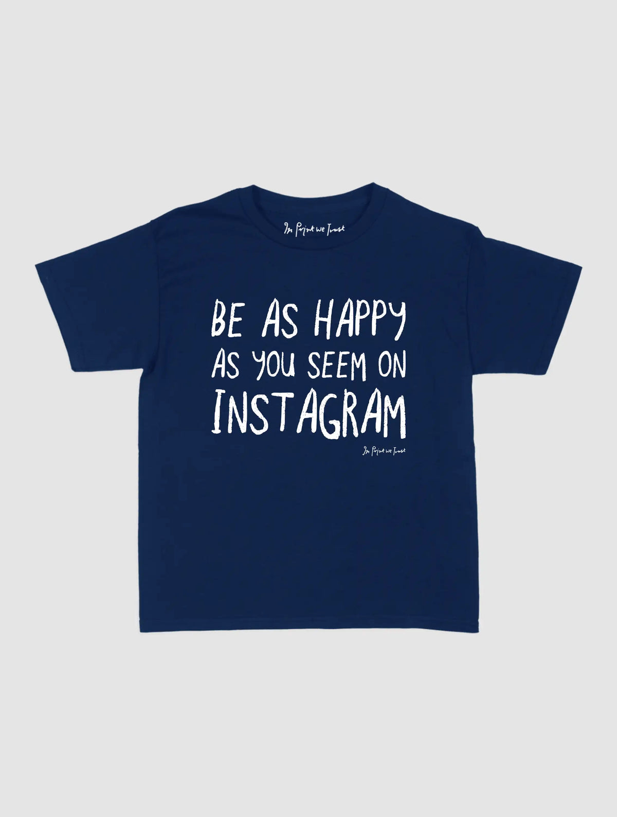 happy as you seem baby tee