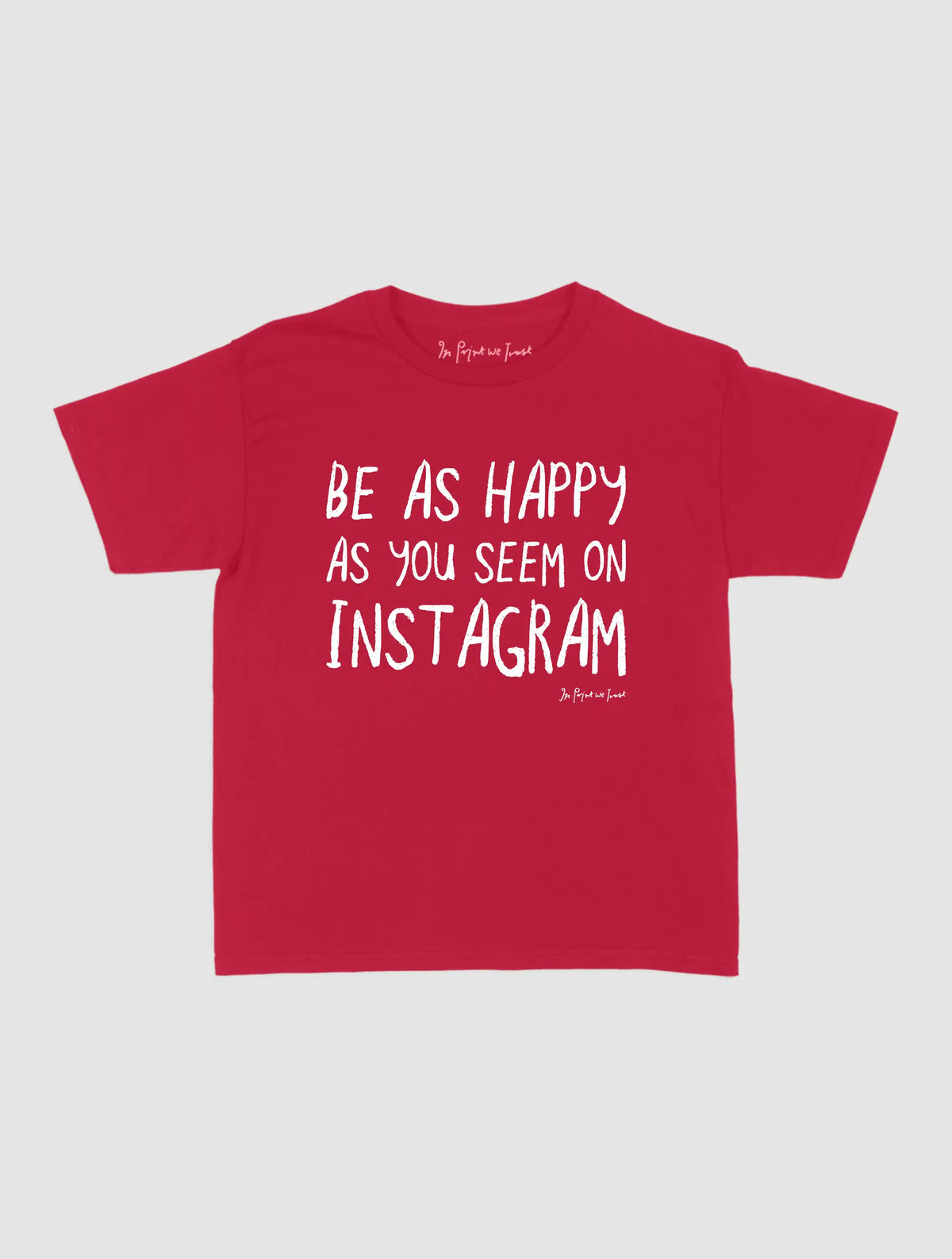 happy as you seem baby tee