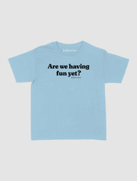 having fun baby tee - In Print We Trust