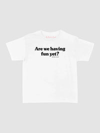 having fun baby tee - In Print We Trust
