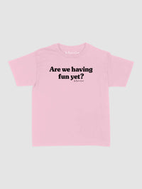 having fun baby tee - In Print We Trust