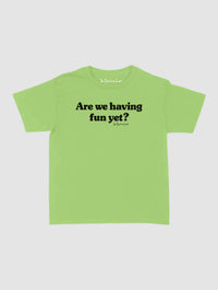 having fun baby tee - In Print We Trust