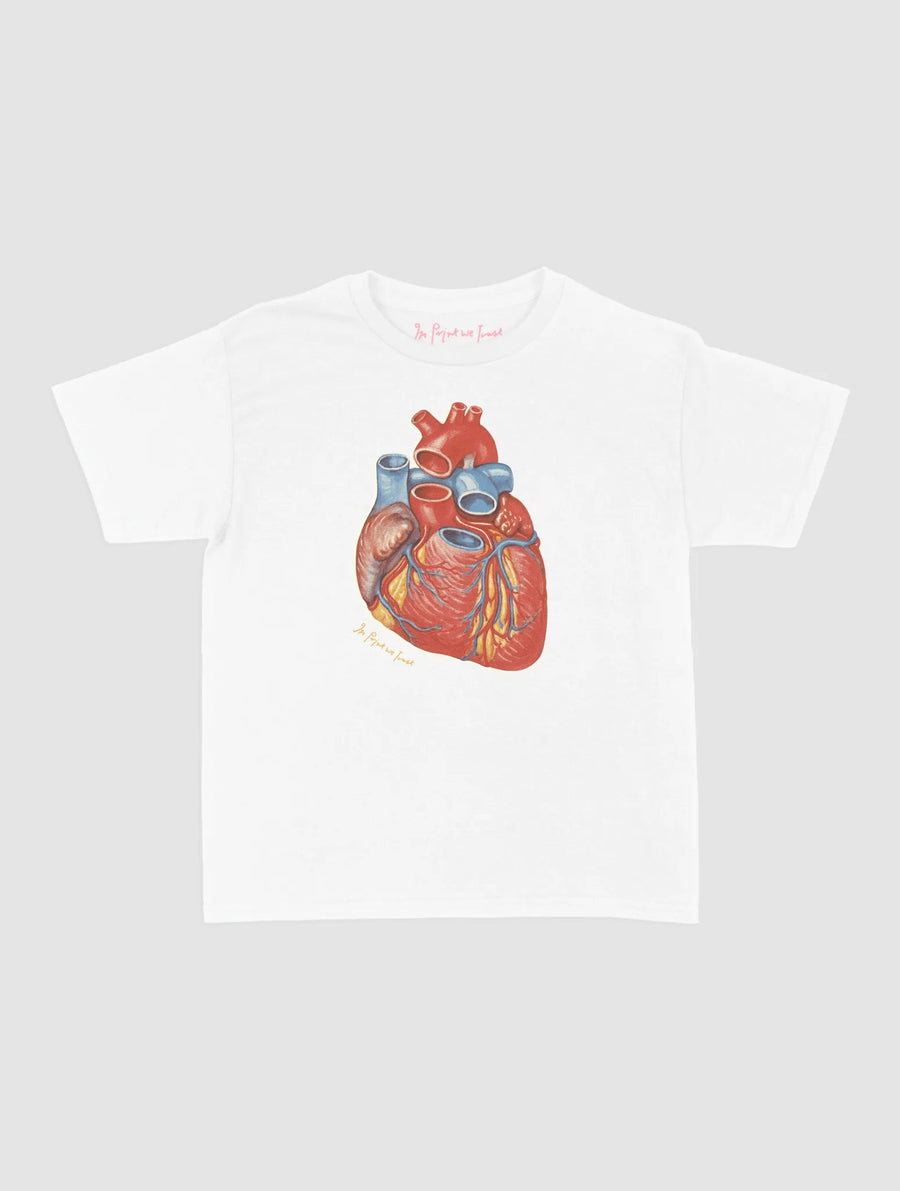 heart baby tee - In Print We Trust