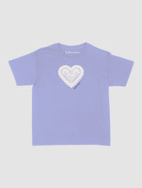 heart crochet baby tee - In Print We Trust