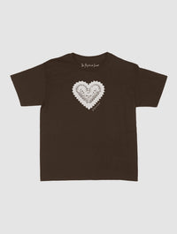 heart crochet baby tee - In Print We Trust