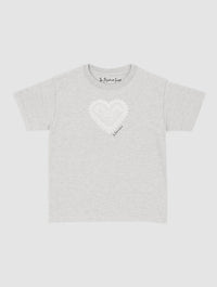 heart crochet baby tee - In Print We Trust