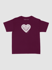 heart crochet baby tee - In Print We Trust