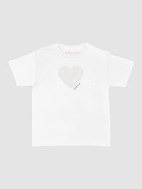 heart crochet baby tee - In Print We Trust