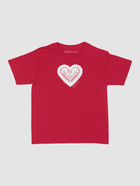 heart crochet baby tee - In Print We Trust