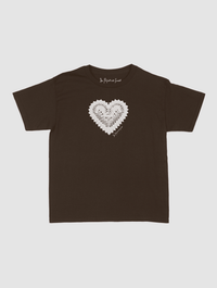 heart crochet baby tee - In Print We Trust