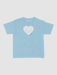 heart crochet baby tee - In Print We Trust