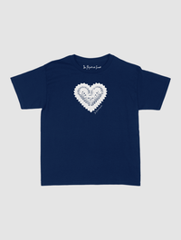heart crochet baby tee - In Print We Trust
