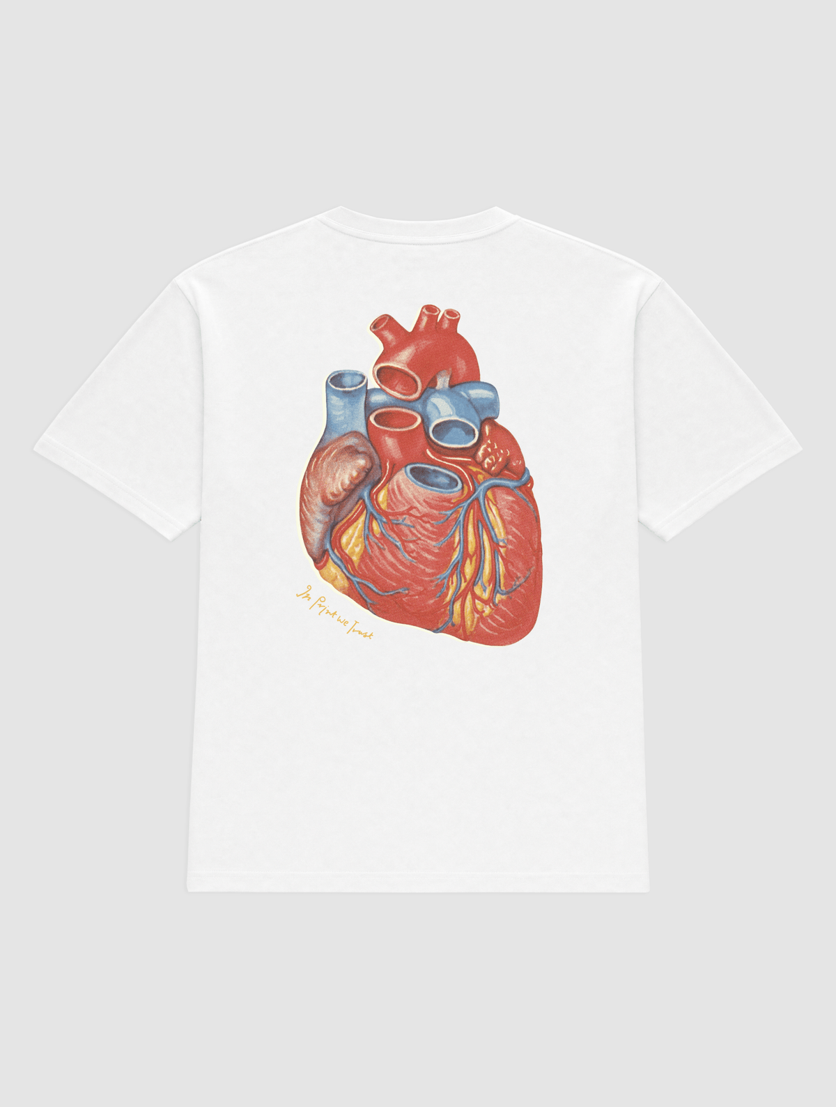 heart heavyweight tee - In Print We Trust