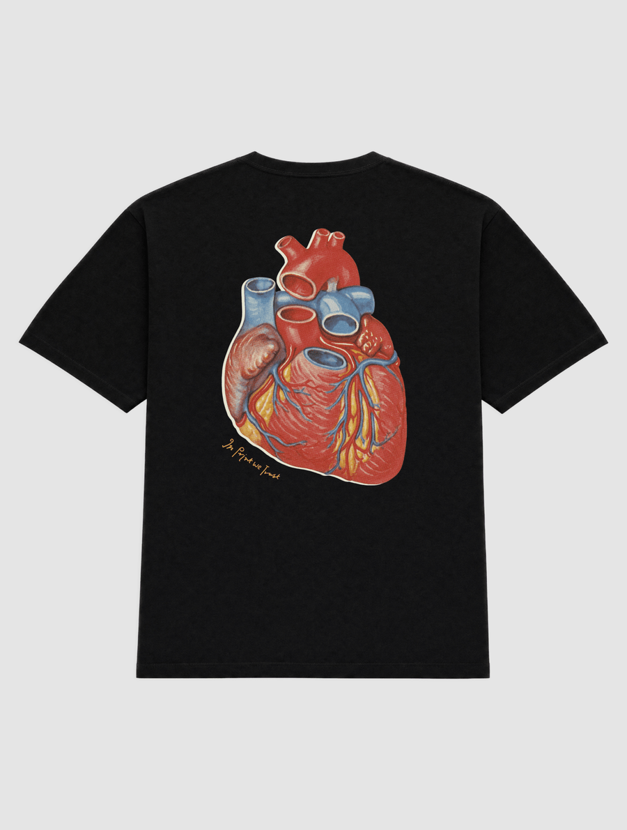 heart heavyweight tee - In Print We Trust