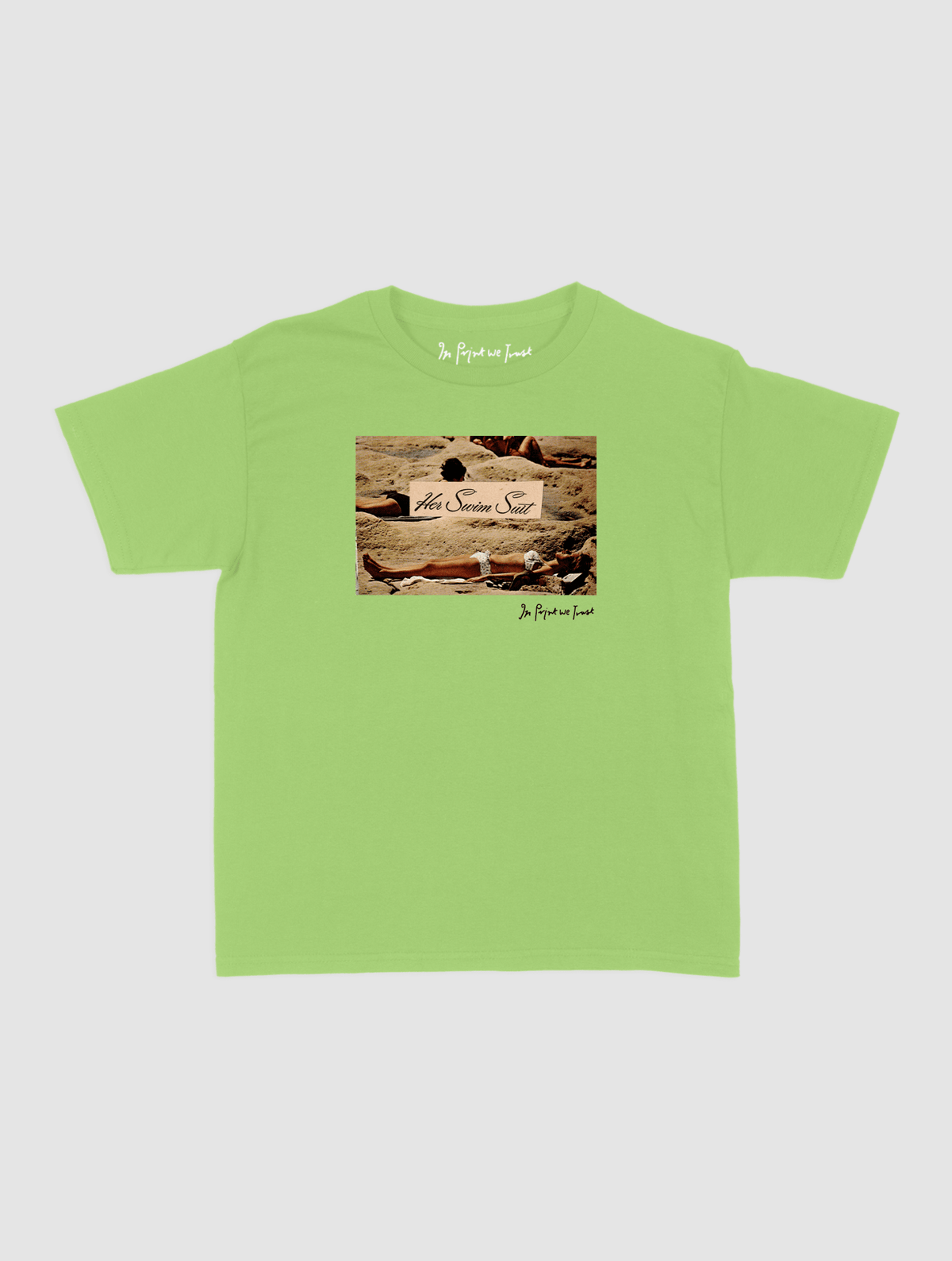 her swim suit baby tee - In Print We Trust
