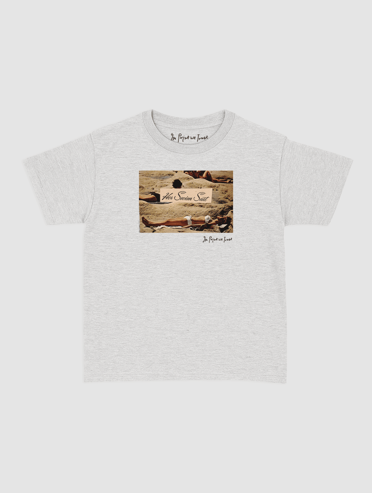 her swim suit baby tee - In Print We Trust