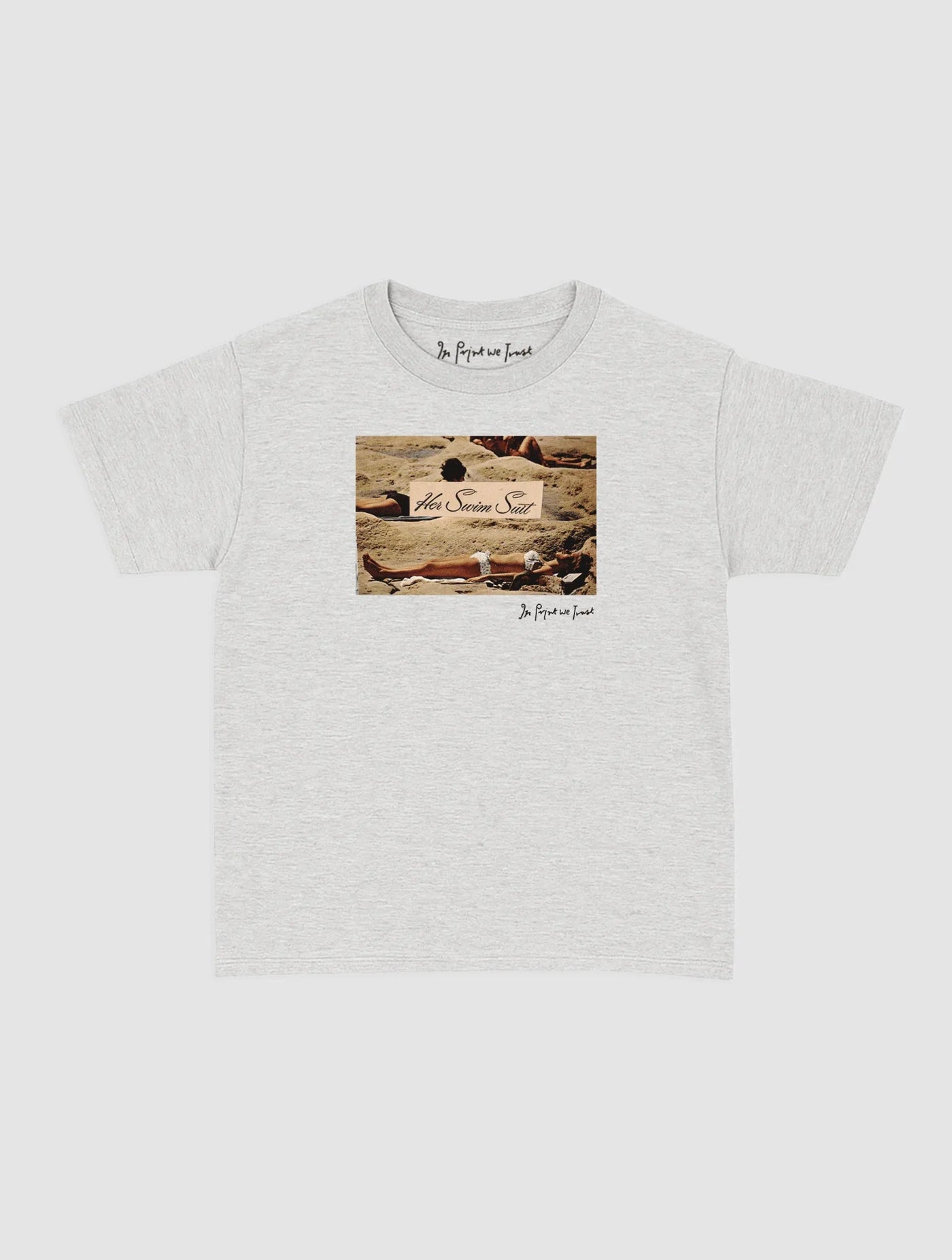 her swim suit baby tee - In Print We Trust