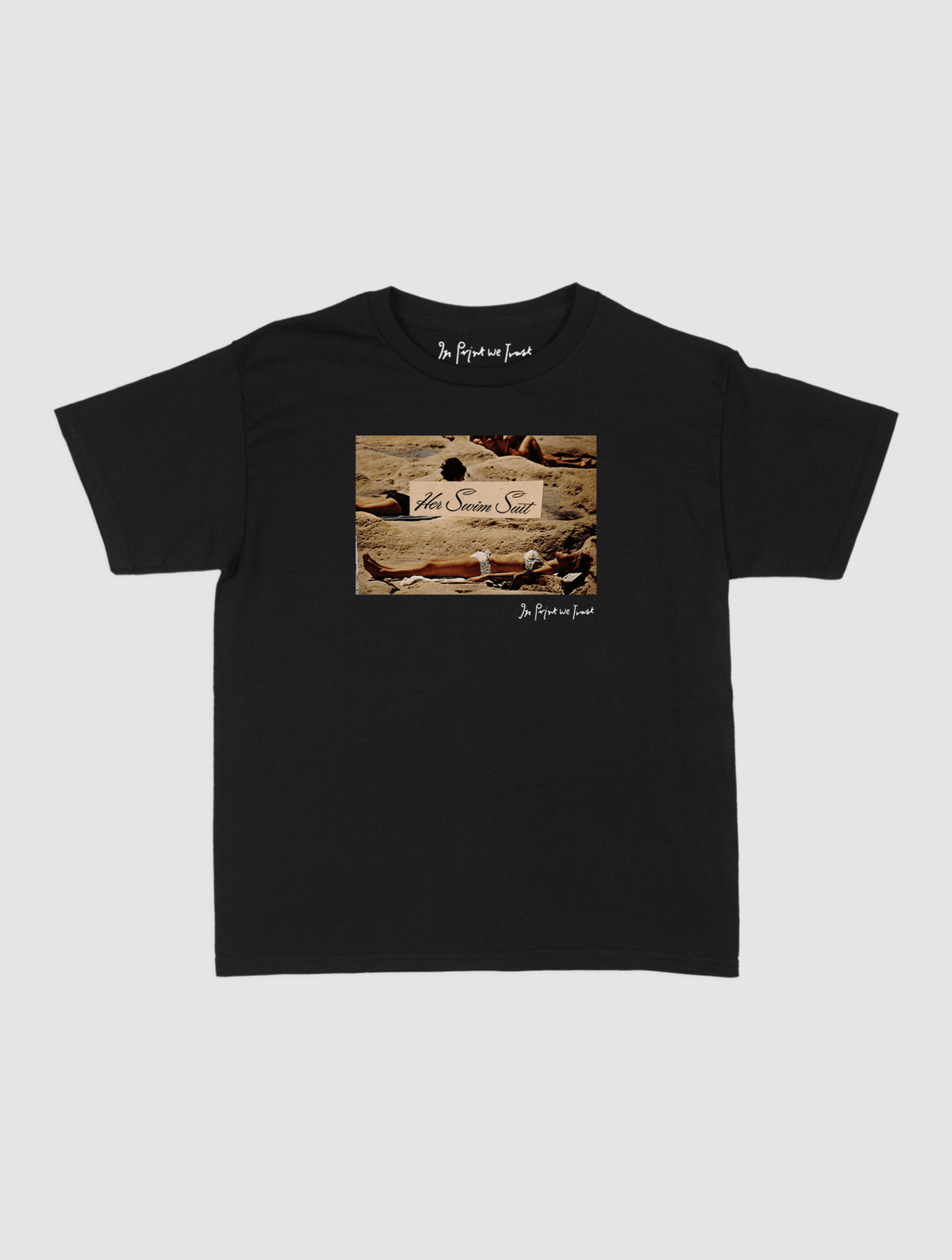 her swim suit baby tee - In Print We Trust