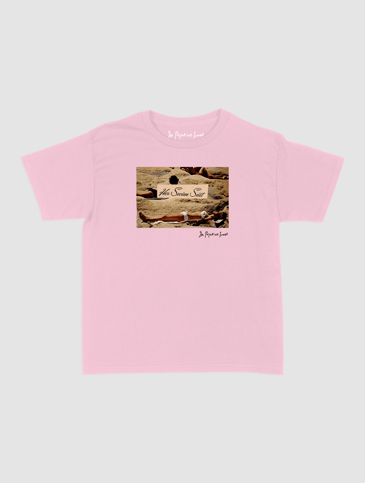 her swim suit baby tee - In Print We Trust