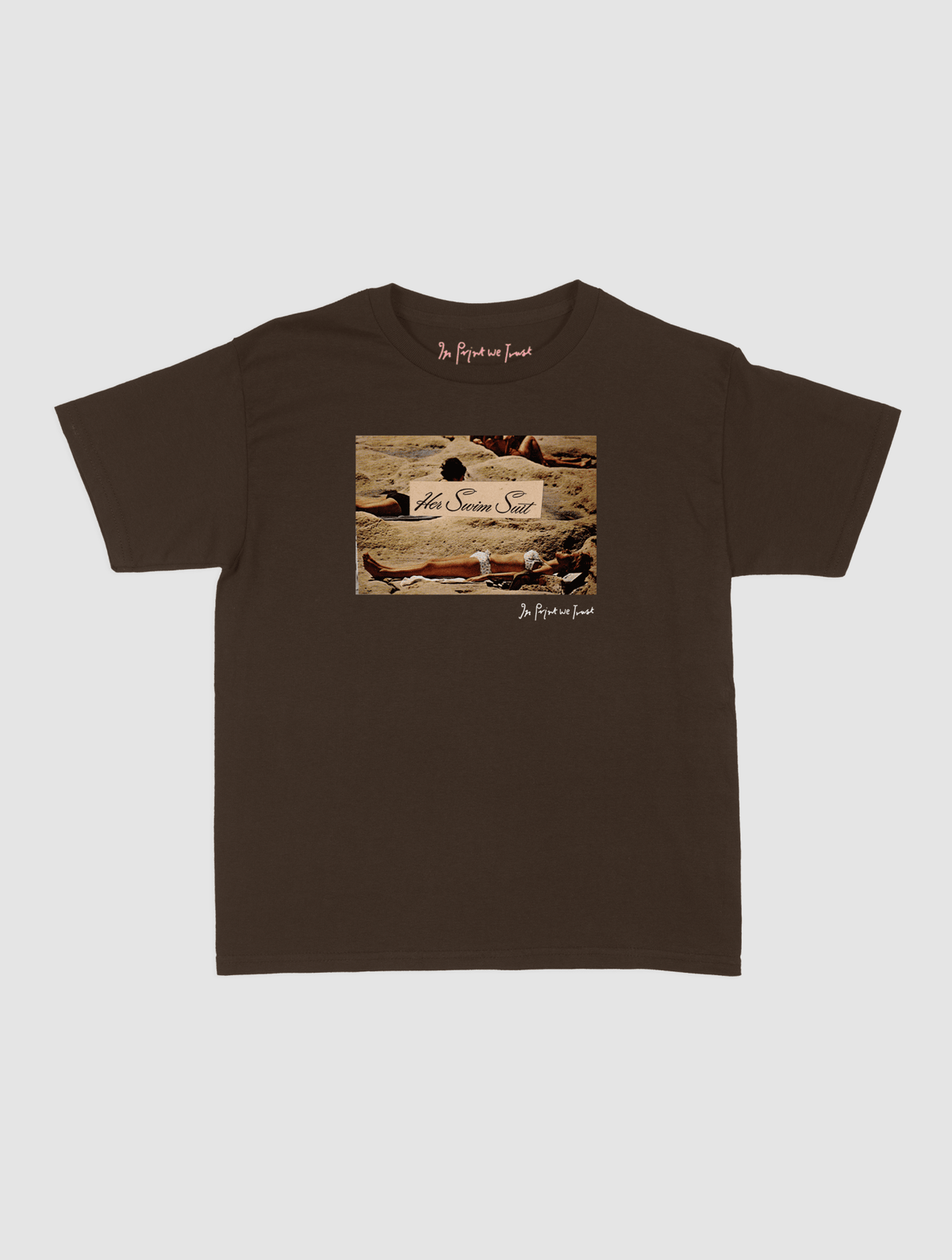 her swim suit baby tee - In Print We Trust