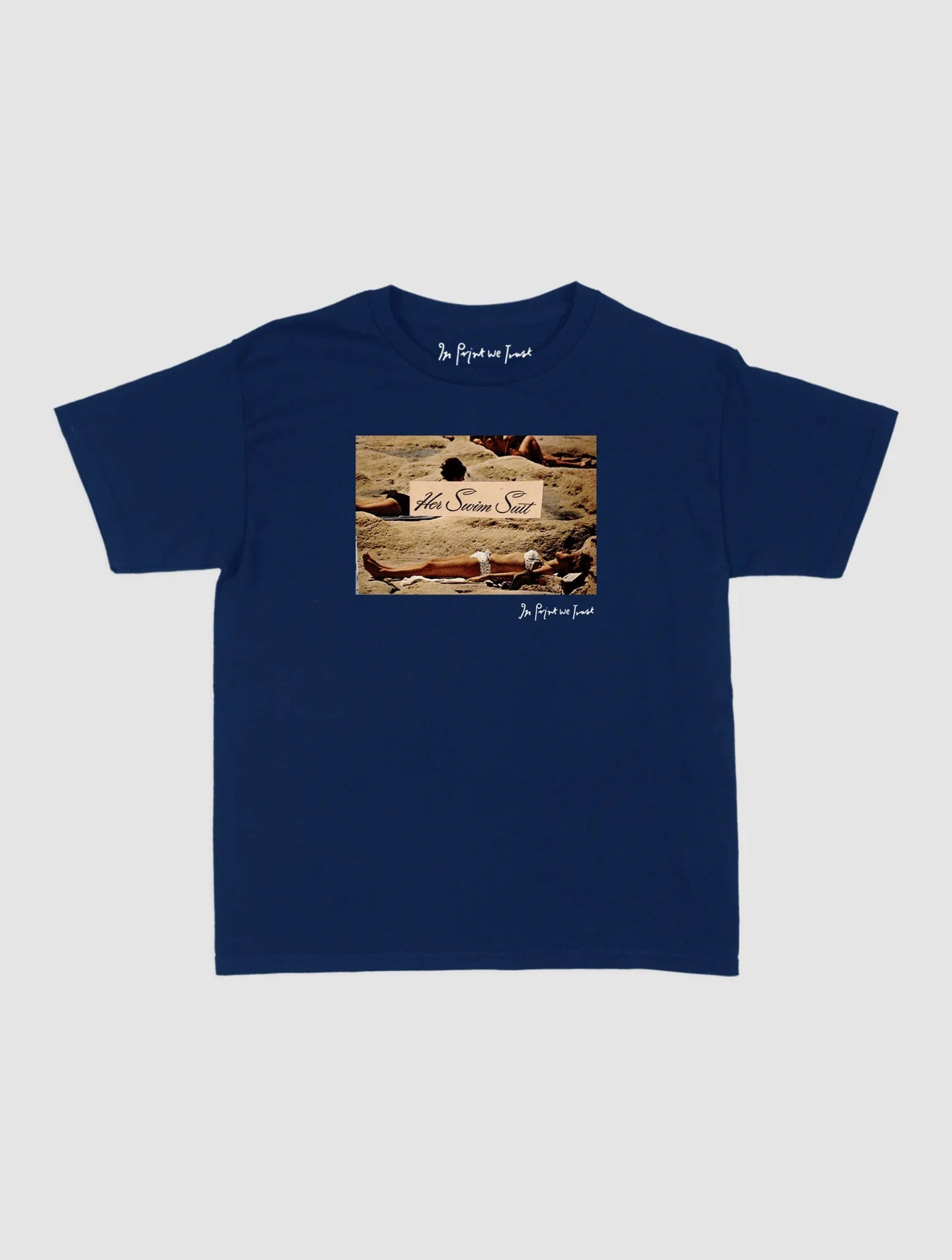 her swim suit baby tee - In Print We Trust