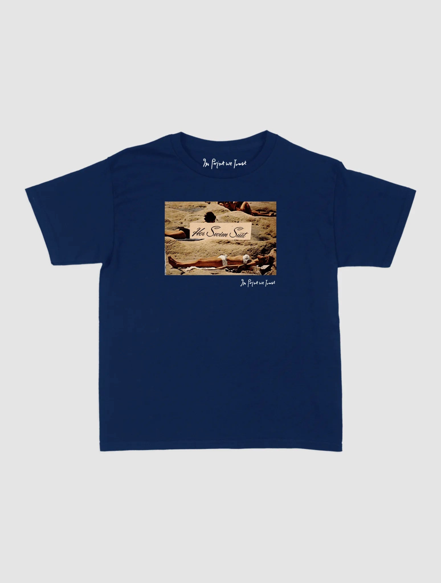 her swim suit baby tee - In Print We Trust