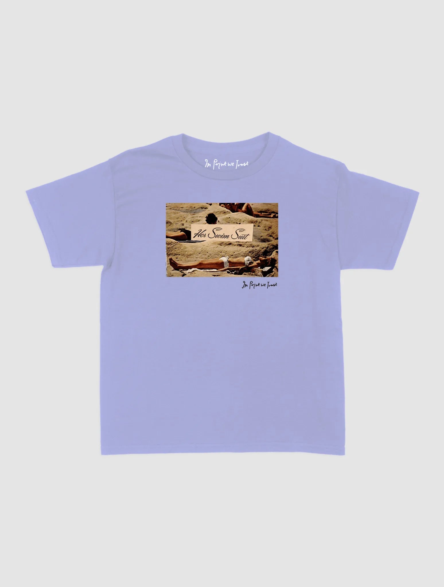 her swim suit baby tee - In Print We Trust