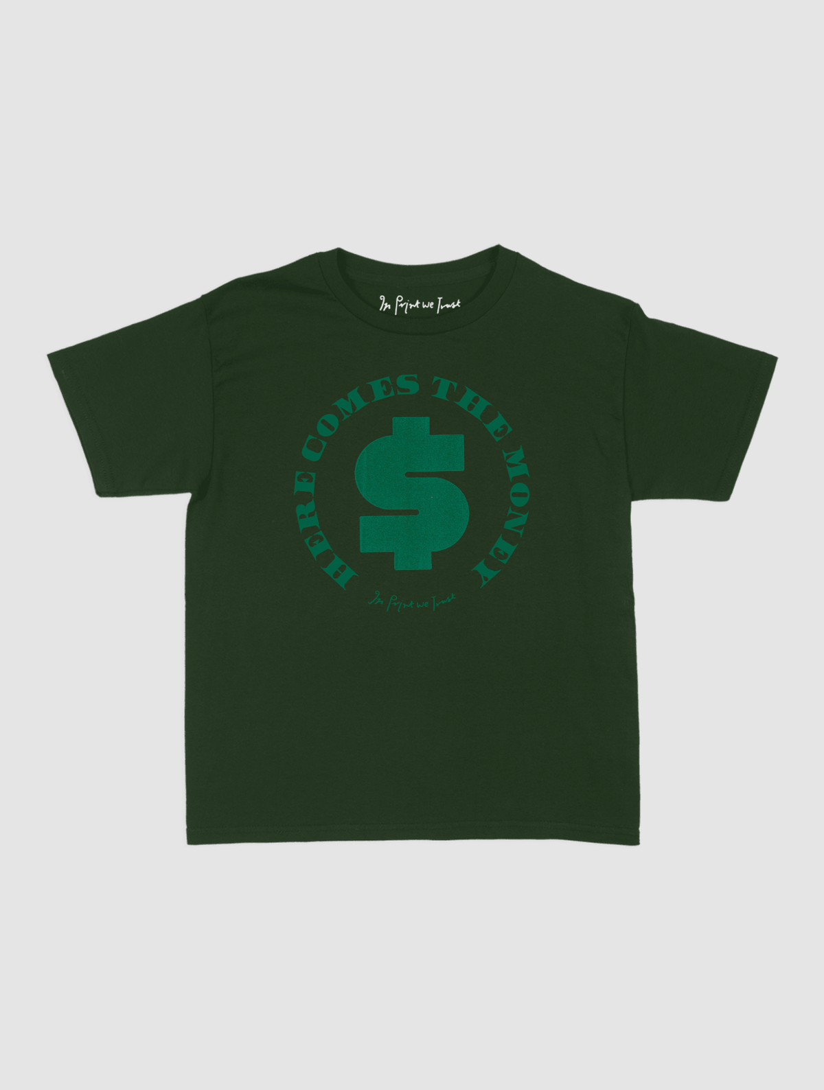 here comes the money baby tee - In Print We Trust