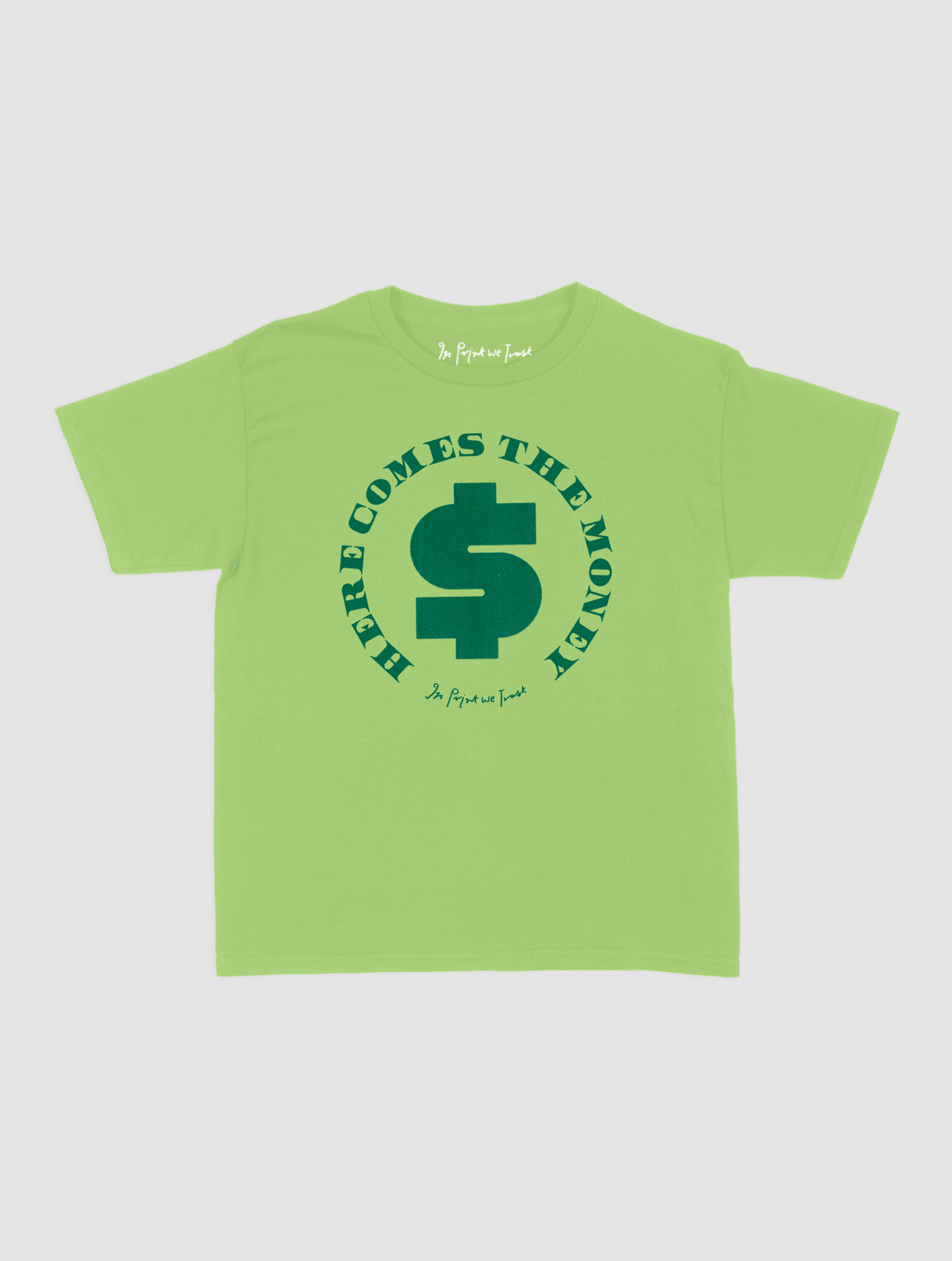 here comes the money baby tee - In Print We Trust