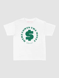 here comes the money baby tee - In Print We Trust