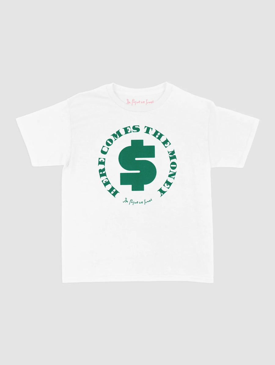 here comes the money baby tee - In Print We Trust