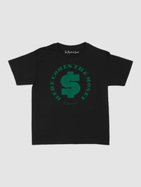 here comes the money baby tee - In Print We Trust