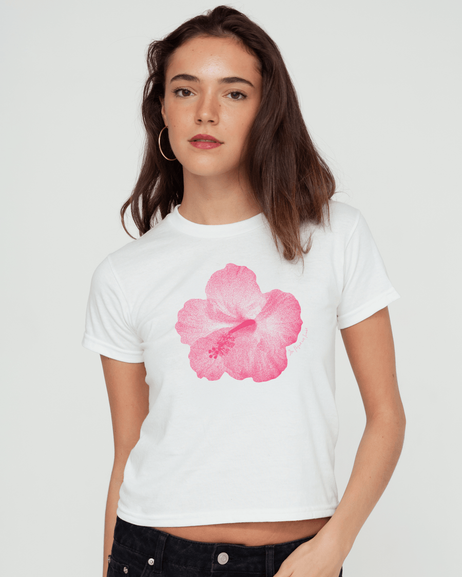 hibiscus baby tee - In Print We Trust