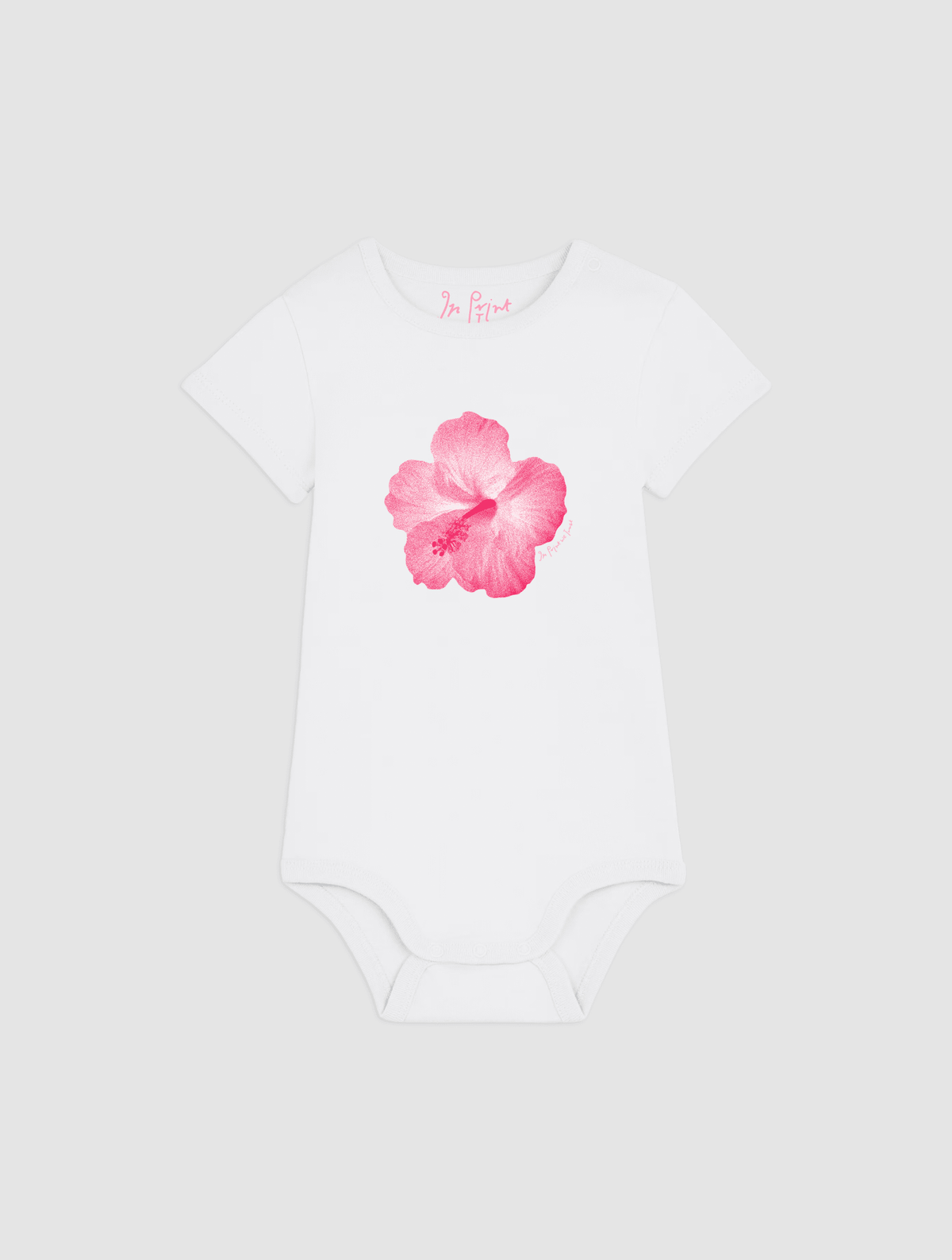 hibiscus bodysuit for babies - In Print We Trust