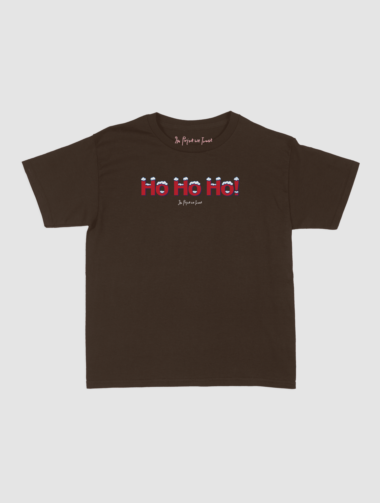 ho ho ho! baby tee - In Print We Trust
