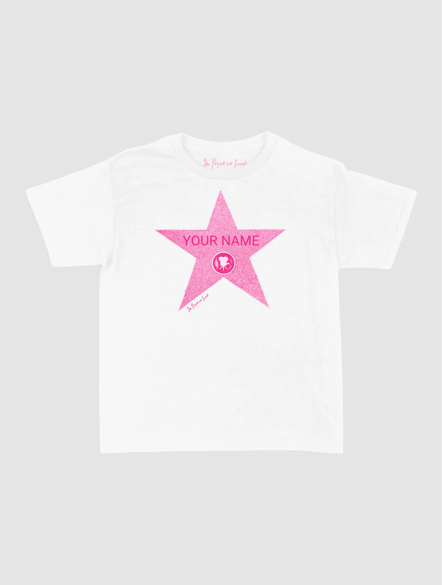 hollywood star custom baby tee - In Print We Trust