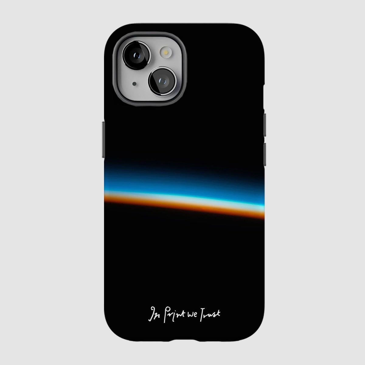 horizon tough iPhone case - In Print We Trust
