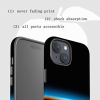 horizon tough iPhone case - In Print We Trust