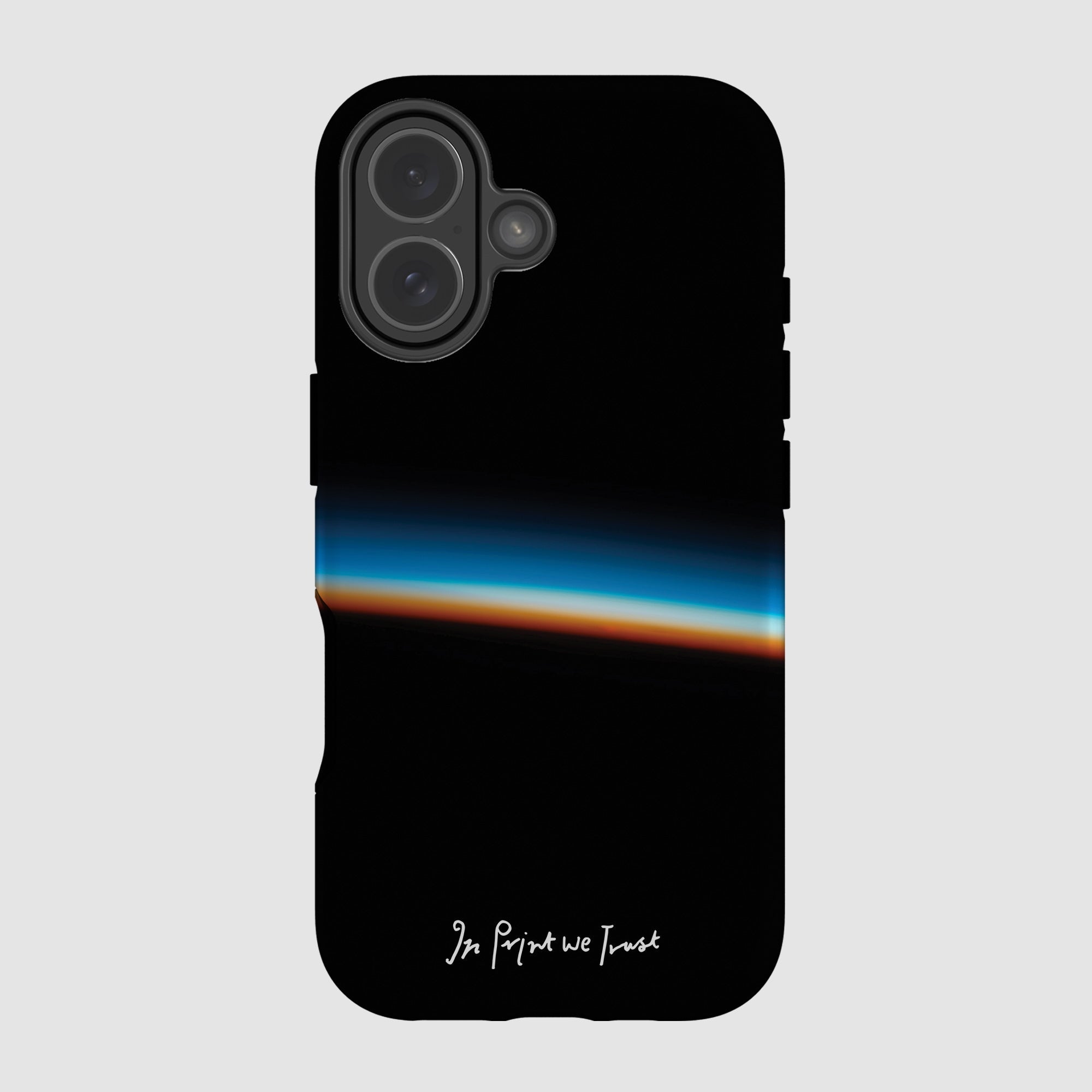 horizon tough iPhone case - In Print We Trust