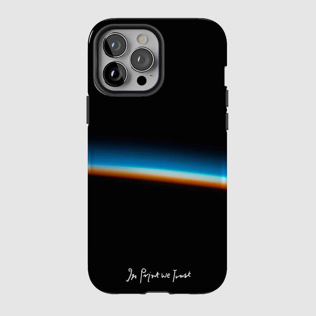 horizon tough iPhone case - In Print We Trust