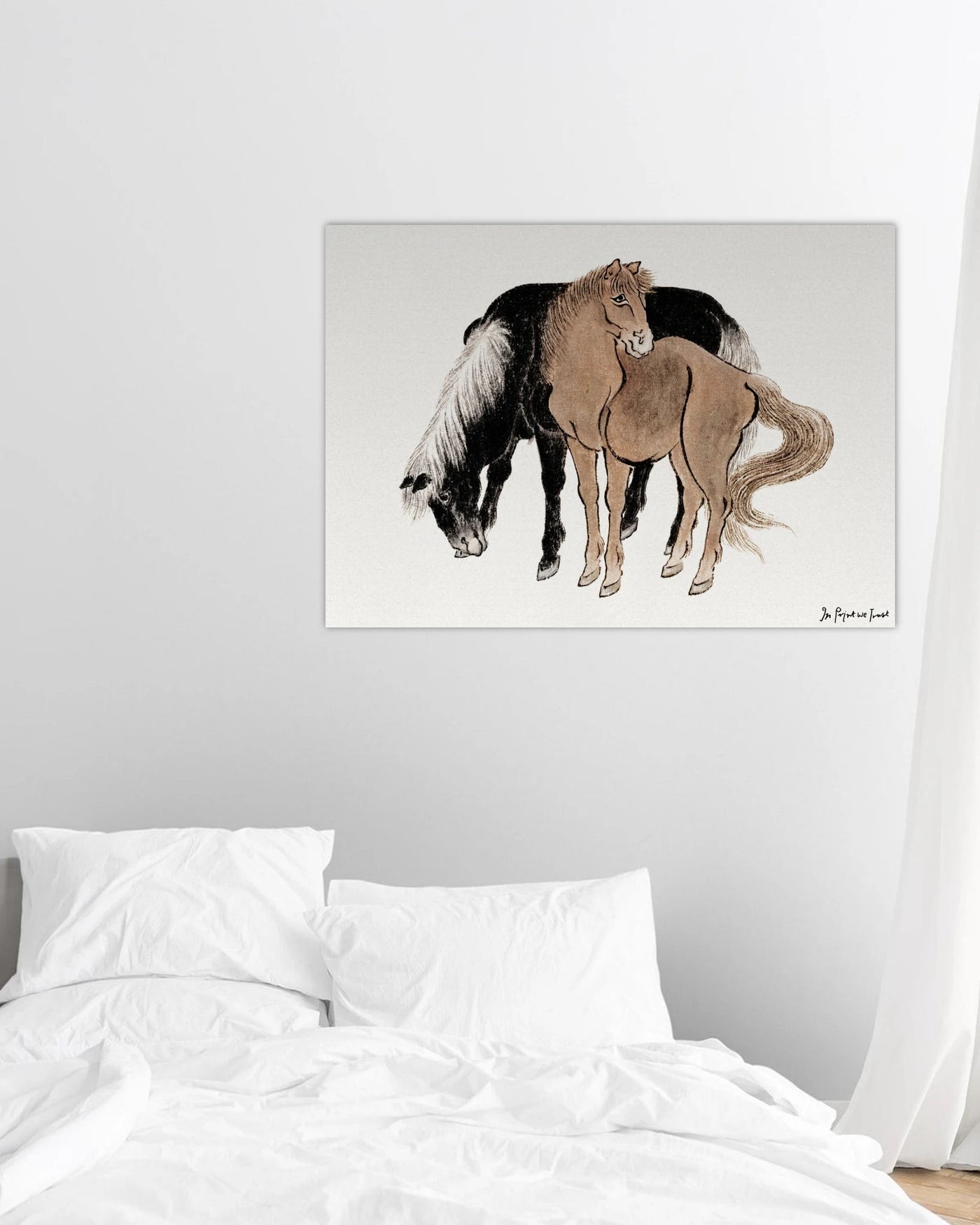 horses poster print - In Print We Trust