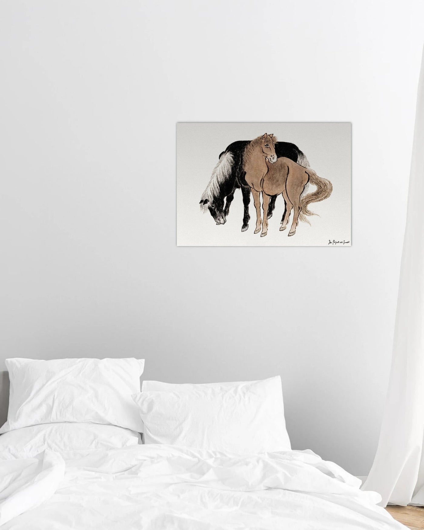 horses poster print - In Print We Trust