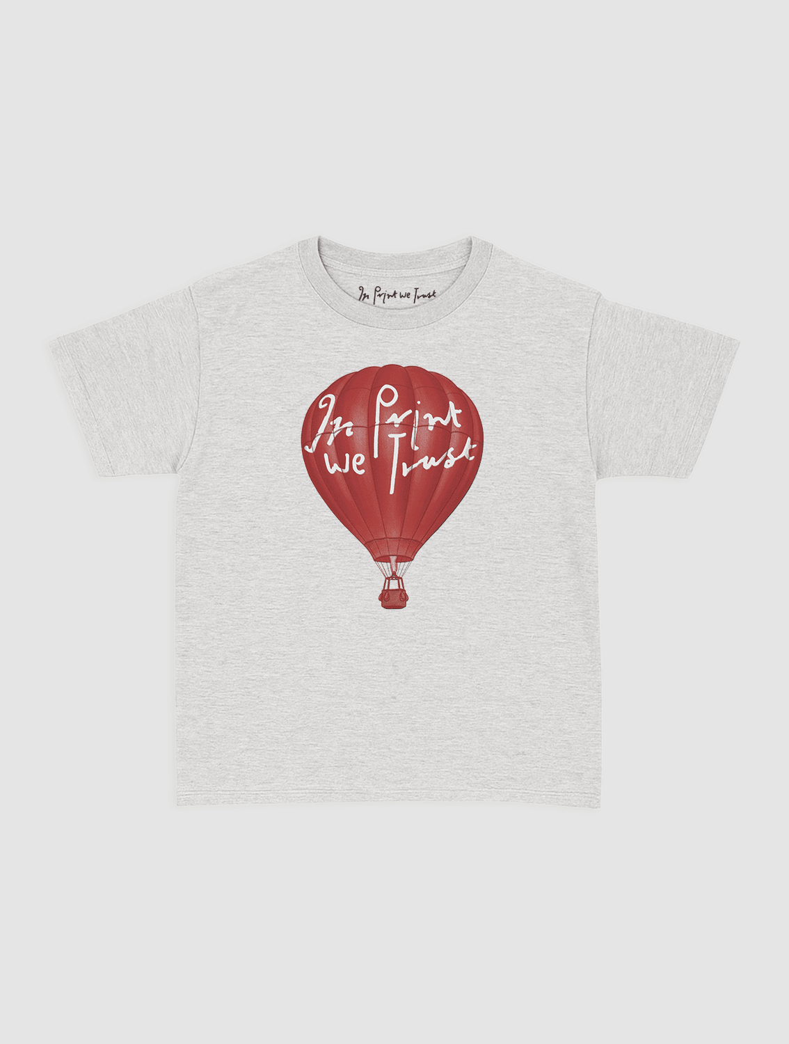 hot air balloon baby tee - In Print We Trust