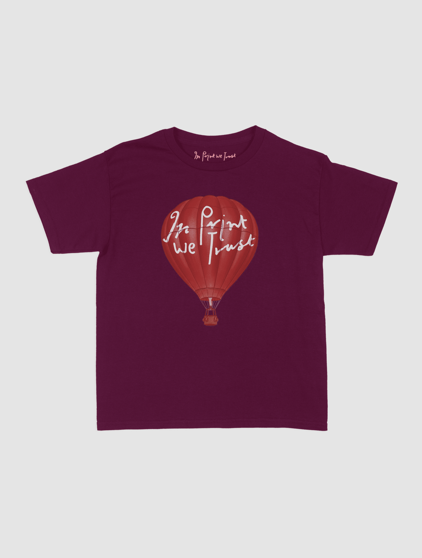 hot air balloon baby tee - In Print We Trust
