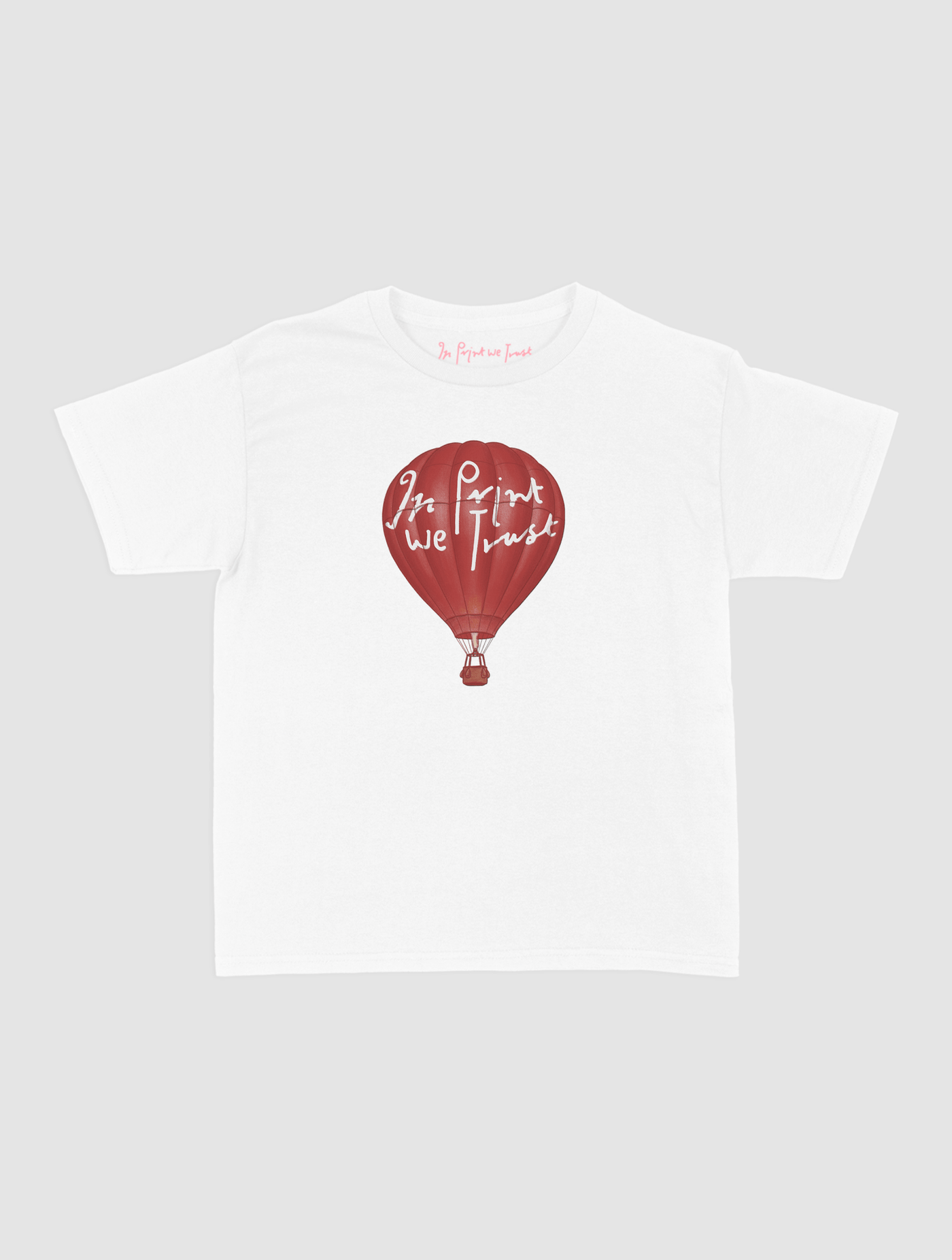 hot air balloon baby tee - In Print We Trust