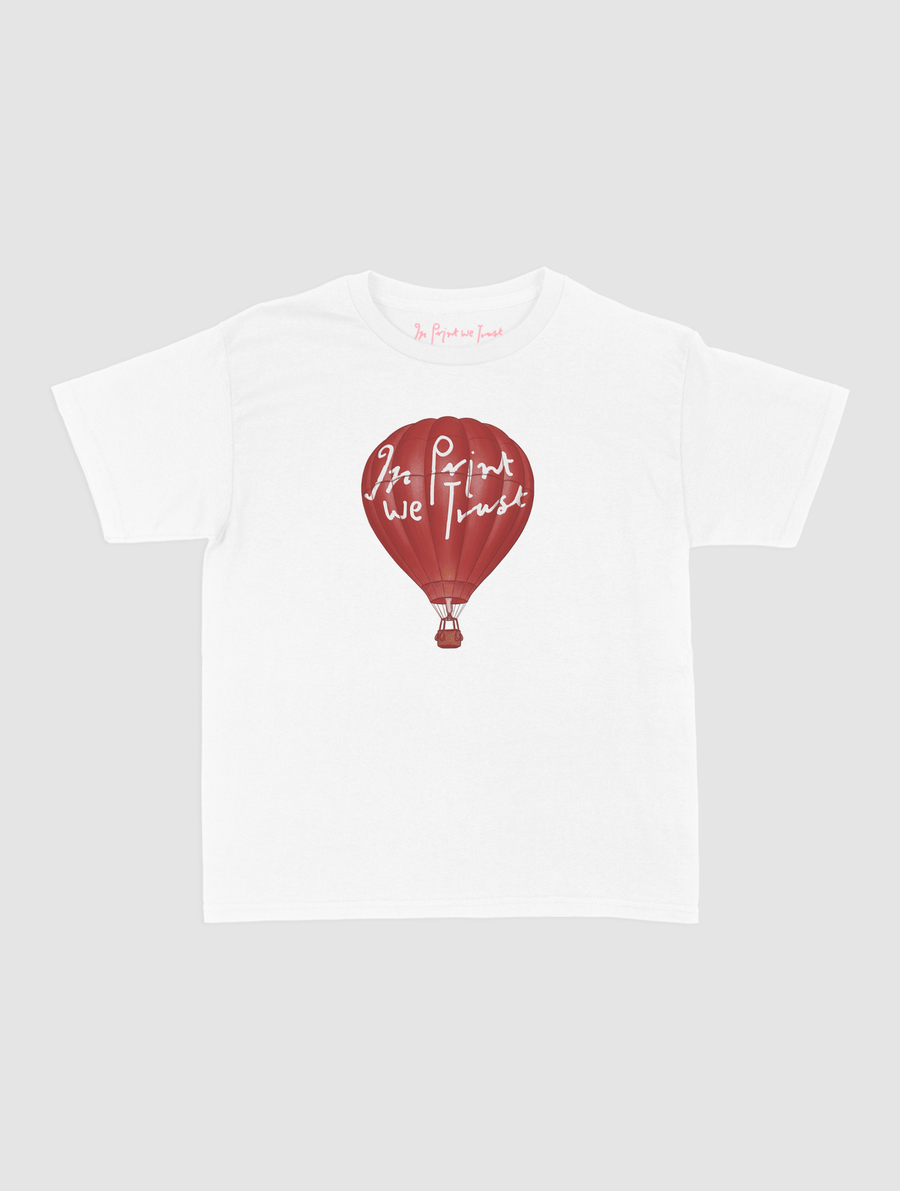 hot air balloon baby tee - In Print We Trust